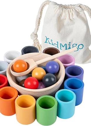 Детская деревянная игрушка kid migo wooden sorting toy tc-2211 развивающая игрушка монтессори для изучения цветов