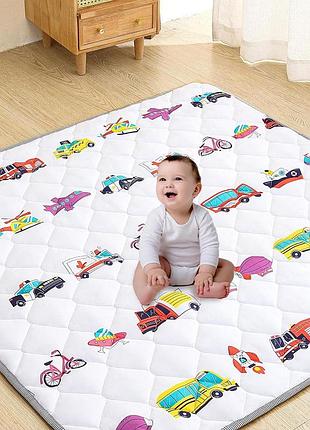 Дитячий ігровий килимок 150×180 см eaq baby play mat протиковзний дитячий килимок для гри на підлозі