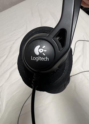 Наушники проводные logitech с микрофоном очень хорошо