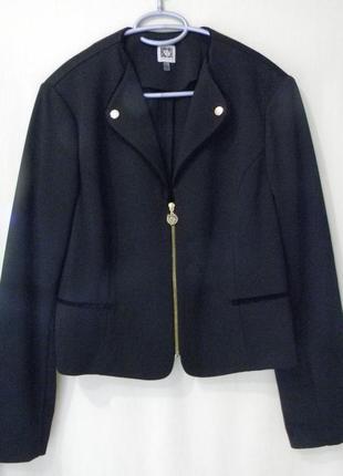 Піджак, жакет на блискавці anne klein р. xl