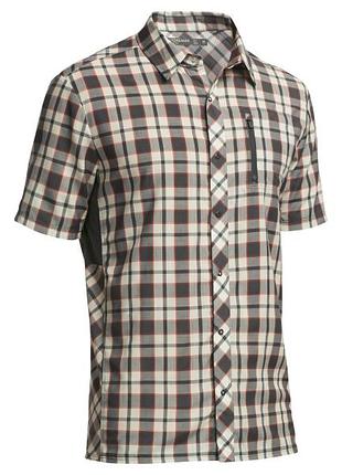 Чоловіча трекінгова сорочка бренду icebreaker mens compass ss plaid monsoon