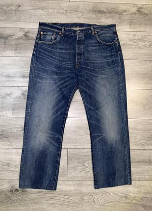 Чоловічі джинси levi's 501 original denim blue (w40)