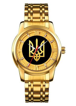 Механические часы patriot classic gold для мужчин с автоподзаводом круглый золотистый корпус 30 м водозащита