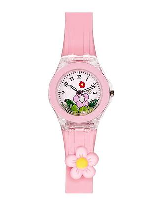 Дитячий годинник better 005 flowers рожевий кварцовий для дівчаток стильний аксесуар для часу