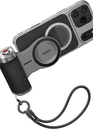 Магнитный dslr-держатель magsafe telesin master grip for iphone 17 pro max p5-mp-003 ручка для видеосъёмки смартфоном