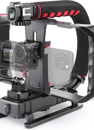 Стабилизатор для смартфонов zeadio handheld video rig ручной держатель для съемки