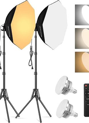 2 шт. софтбокс soonpho standard double soft box set комплект освещения для фото- и видеосъемки