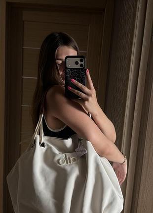 Сумка alo у молочному кольорі 7