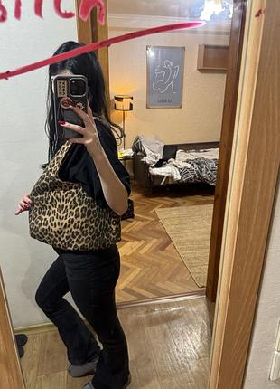 Сумка жіноча pull&bear леопардова 4