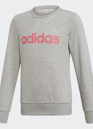 Кофта дитяча adidas sudadera essentials linear gris traininn (арт. eh6156)