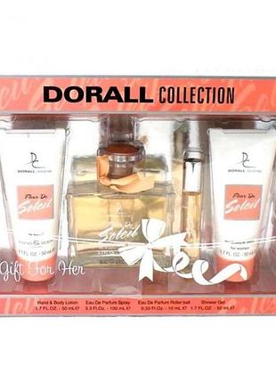 Dorall collection fleur de soleil — жіночий парфумований набір 4 предмети