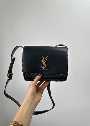 Сумка niki besace in leather black/gold 5