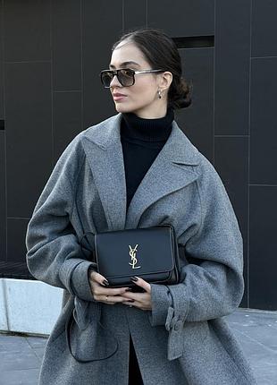 Сумка niki besace in leather black/gold 2