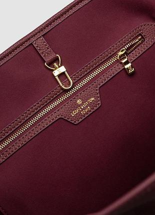Сумка louis neverfull mm monogram vuitton empreinte burgundy 2