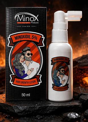 Лосьйон для росту волосся minox 5% 50 мл засіб проти випадіння волосся для чоловіків та жінок догляд за шкірою голови