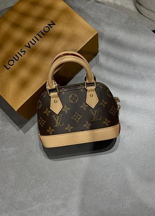 Сумка louis nano alma bag vuitton monogram canvas 6