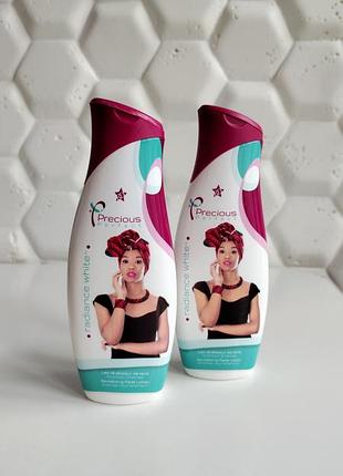 Лосьон для тела увлажняющий для выравнивание тона кожи precious perfect radiance white