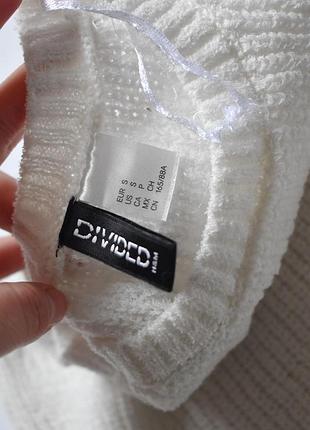 Беленький вязаный топ-топ h&amp;m s 3