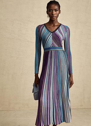 Вовняна сукня міді в стилі missoni (р.m)