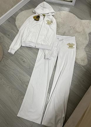 Жіночий спортивний костюм juicy couture білий