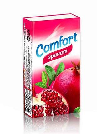 Носові хустинки аромат гранат (1 блок/10 пач/8 хуст) тм comfort plus