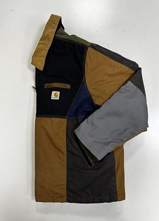 Куртка чоловіча carhartt original detroit patchwork xxl різнокольорова робоча кархарт оригінал щільна оригінальна