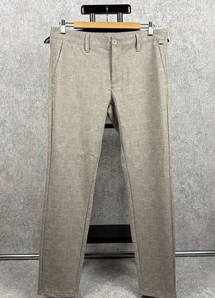 Брюки чоловічі only & sons onsmark slim check pant сірі в клітинку