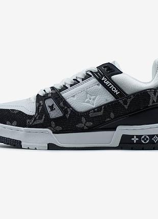Louis vuitton trainer white black 3