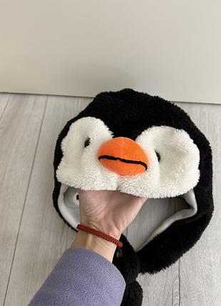 Шапка дитяча пінгвін та енгрі бьордс ред angry birds red