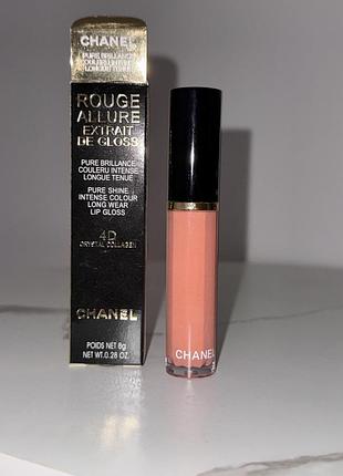 Блиск для губ chanel rouge allure extrait de gloss 4d crystal  4d обʼєм 4д і сяйво рідка помада шанель