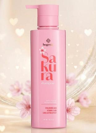 Шампунь для волос с экстрактом сакуры sakura shampoo bg434 no001 (2030-01) 450 мл bogenia