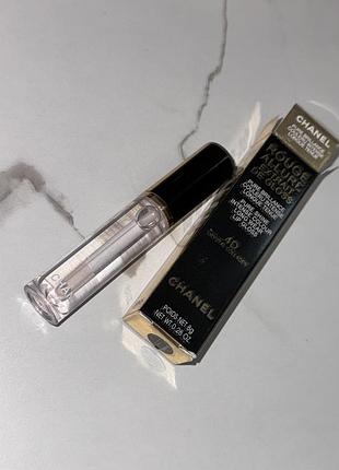 Прозорий блиск для губ chanel rouge allure extrait de gloss 4d crystal  4d обʼєм 4д і сяйво рідка помада шанель