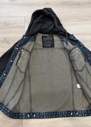 Куртка чоловіча джинсова threadbare з капюшоном 2