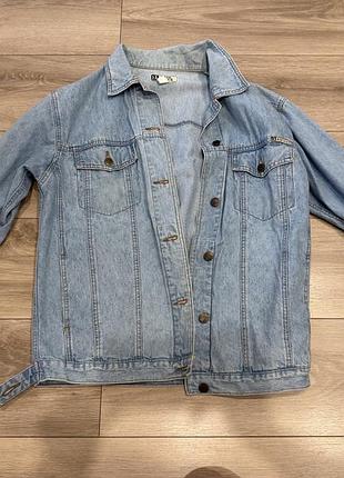 Куртка жіноча джинсова oversize блакитна
