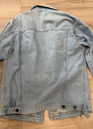 Куртка жіноча джинсова oversize блакитна 4