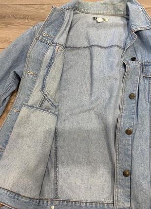 Куртка жіноча джинсова oversize блакитна 2