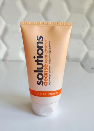 Очищающее средство  гельдля умывания для лица avon solutions cleanse total radiance здоровое сияние эйвон