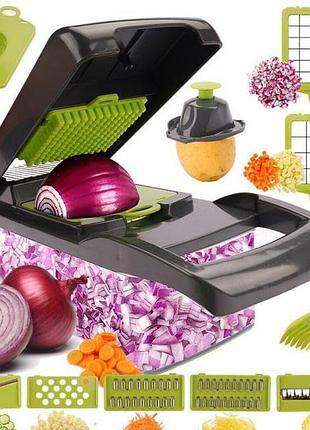 Ручний мультіслайсер kitchen ideas veggie slicer 14в1  багатофункціональна овочерізка 2