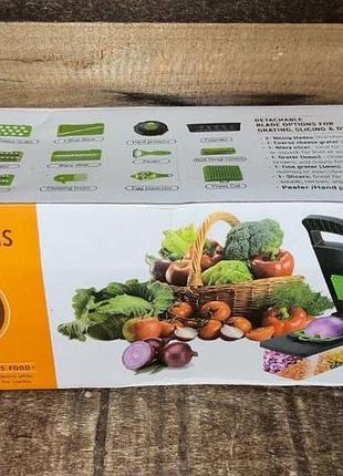 Ручний мультіслайсер kitchen ideas veggie slicer 14в1  багатофункціональна овочерізка 10