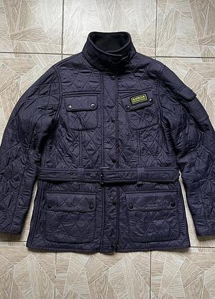 Куртка rare barbour international heritage duke quilted belted jacket padded 40 purple