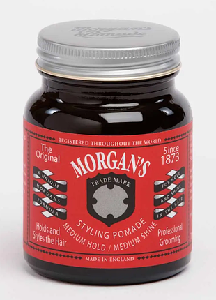 Помада середньої фіксації/середнього блиску morgans pomade medium hold and shine 100 г