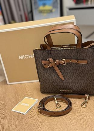 Сумка michael kors emilia small оригінал, коричнева 🤎