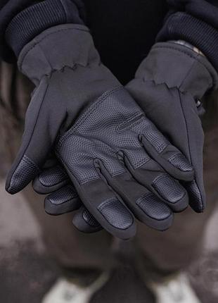 Сенсорные перчатки without gloves softshell 16-12 black man 3