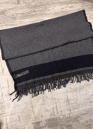 Шерстяний великий шарф від massimo dutti