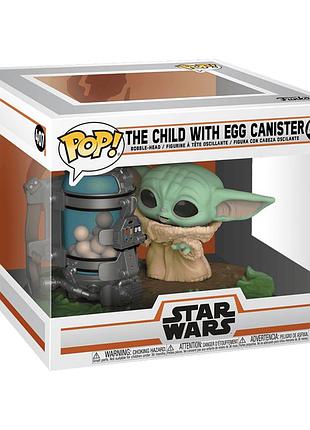 Игровая фигурка funko pop! серии мандалорец - малыш дрогу с емкостью для яиц