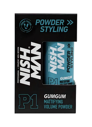 Пудра для укладання nishman matte finish volume powder p1 gum gum 20 г