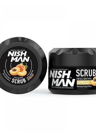 Скраб для обличчя nishman apricot face scrub 300 мл