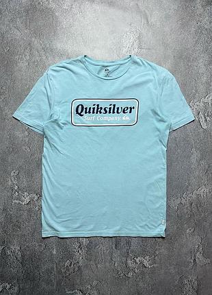 Vintage винтажная футболка quiksilver куиксильвер big logo size m размер м