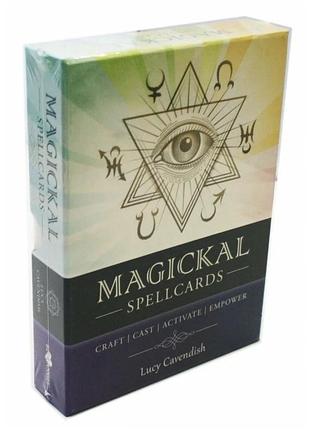 Карти оракул магічних заклинань - magical spell cards. blue angel, 45 карт, англійською bm