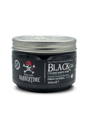 Гель для укладання волосся barbertime hair gel black 300 мл